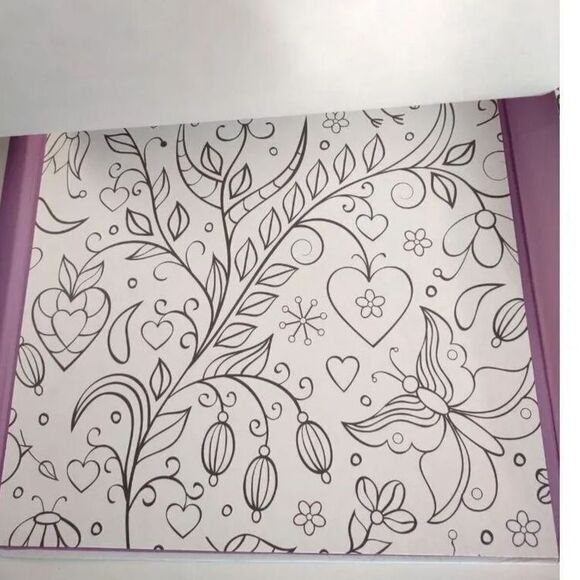 Spicebox Meditative Coloring Kit 50 Coloring Sheets 10 Markers 5 Gel Pens - Picture 13 of 16